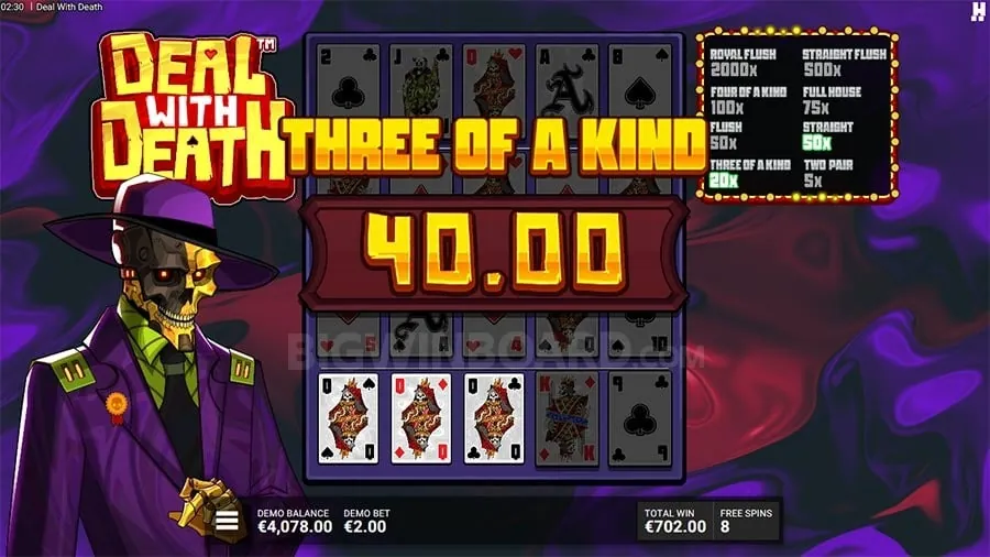 Mobile phone displaying an online casino with 777 games