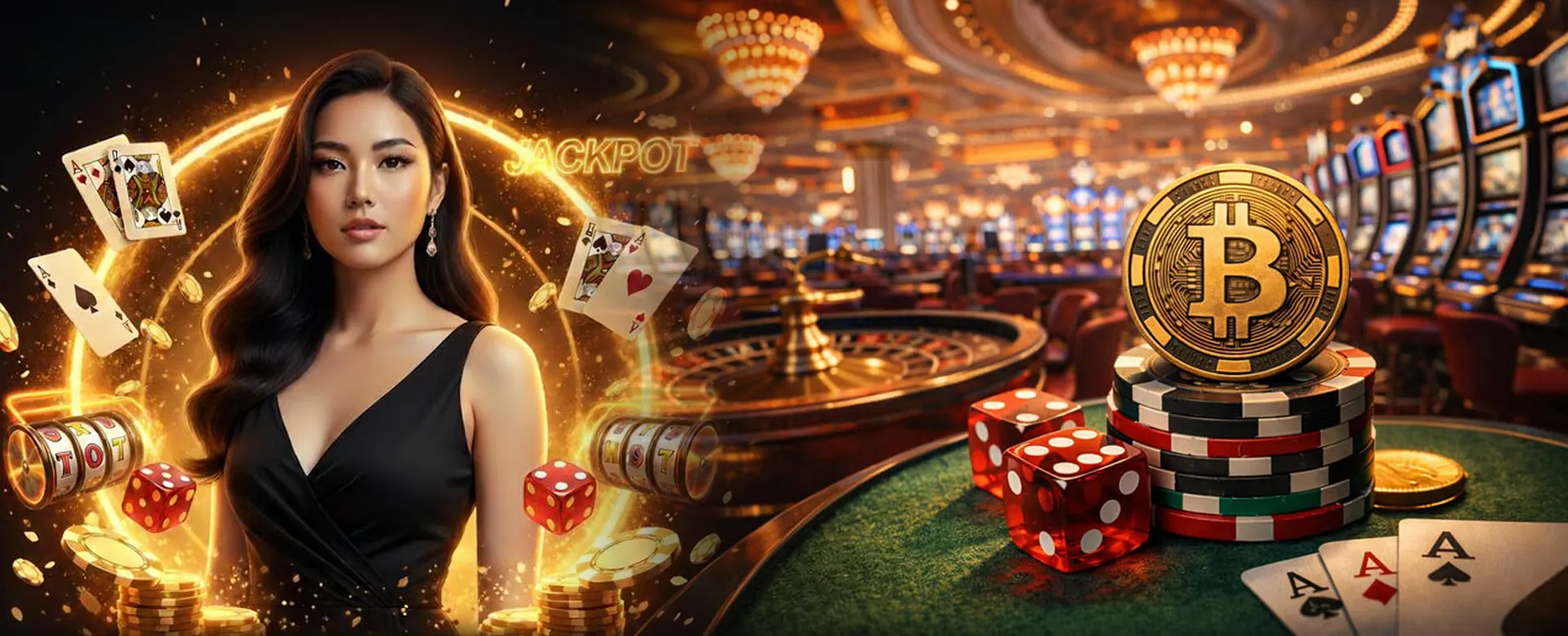 Player celebrating a big win on exclusive 777 slot machine, golden and black theme